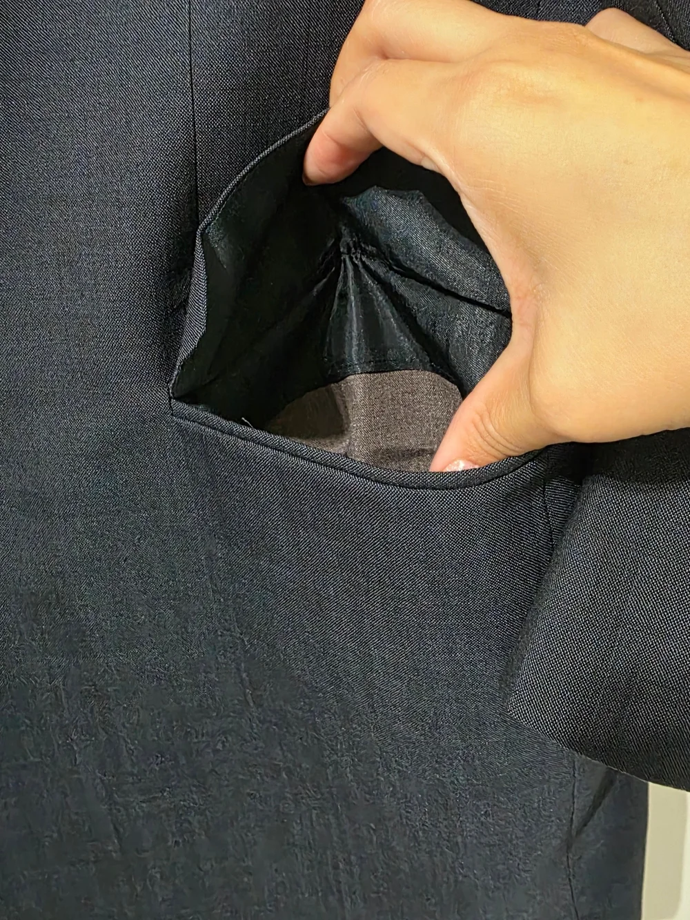 Givenchy Monsieur Vtg Mens Single Breasted Navy Blue Wool Blazer Made USA Sz 43